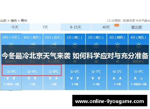 今冬最冷北京天气来袭 如何科学应对与充分准备 今冬最冷北京天气来袭 如何科学应对与充分准备