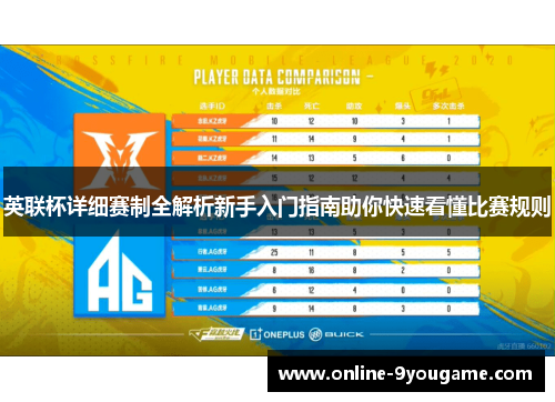 英联杯详细赛制全解析新手入门指南助你快速看懂比赛规则 英联杯详细赛制全解析新手入门指南助你快速看懂比赛规则