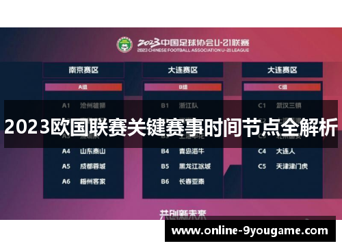 2023欧国联赛关键赛事时间节点全解析 2023欧国联赛关键赛事时间节点全解析